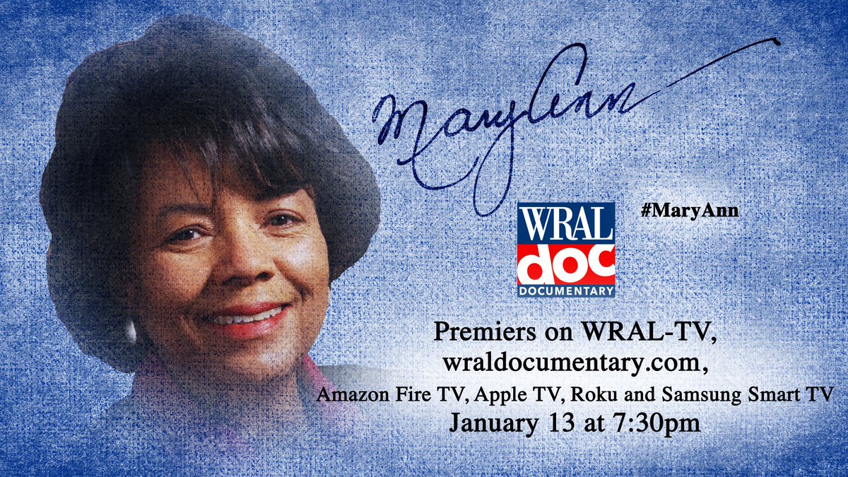 Our executive director, <a href="/SnydermanMD/">Ralph Snyderman, MD</a>, was interviewed for this important <a href="/WRALDoc/">WRAL Documentary</a> on the amazing life of #MaryAnn Black. It will be available for viewing on January 13!