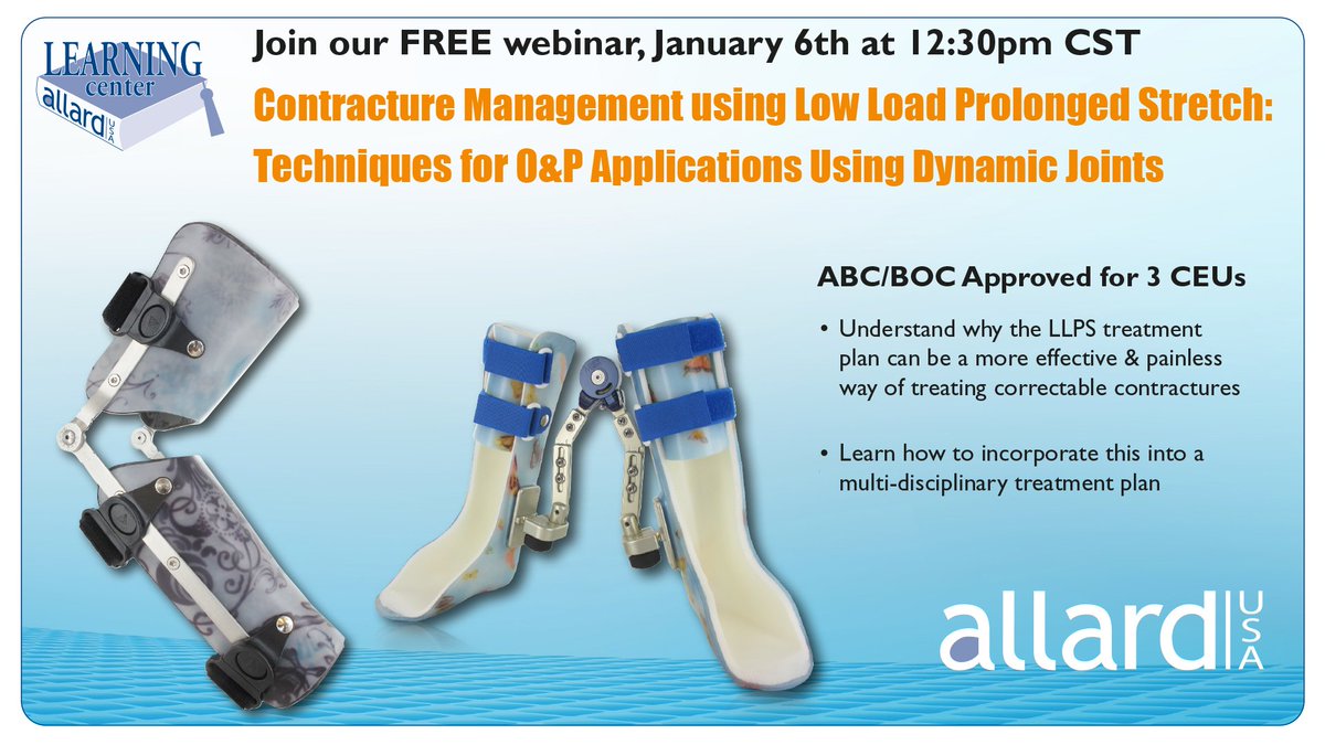 AllardUSA's tweet photo. Register here for our FREE webinar on contracture management: 
 https://t.co/pHlpBWC8nf

#contracture #contractures
#hipcontractures
#contracturemanagement https://t.co/pD15qph5Wu