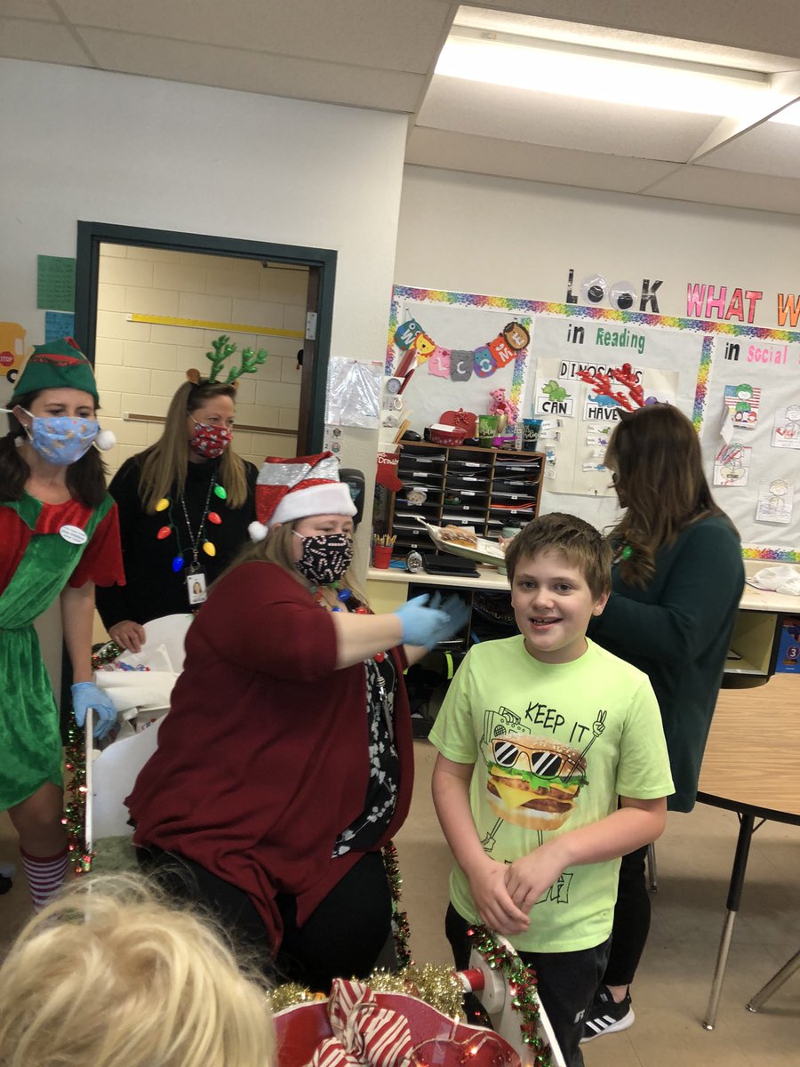 CSESHawks's tweet image. The administration team is feeling full of cheer today as they make appearances around each classroom! #ADFWAP