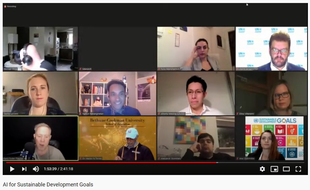 💻 The First AI for Sustainable Development Episode Webinar Series was a great success! With over 350 registrations and 200 max. participants during the Webinar! 

🙌 Thank you for attending! Big credit to all our Storytellers and Panelists. 

👉 Second Episode in March 2021!