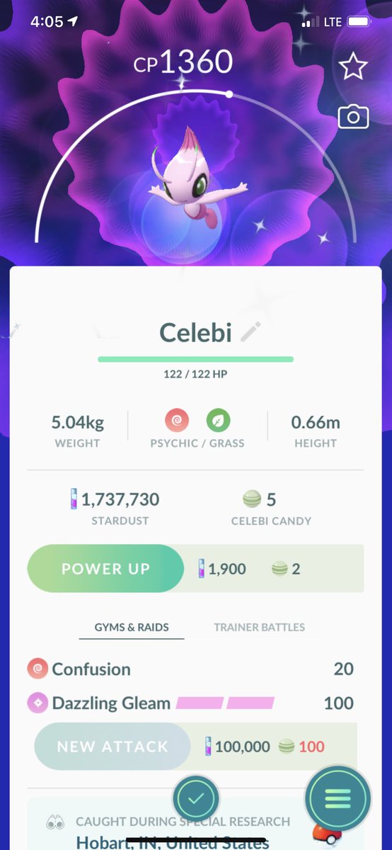 PeteSaHIT's tweet photo. It took 3 days to get my second rocket ballon but I got it 😍✨✨#PokemonGO #shinypokemon https://t.co/9ZimYR7Ry5