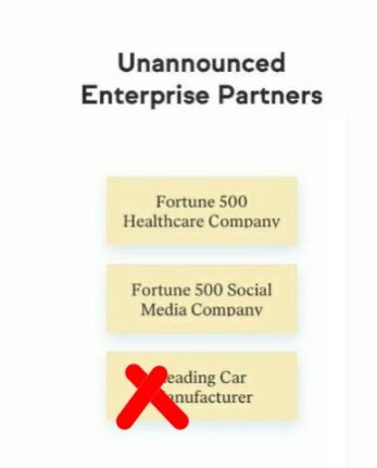 Partnerships with Fortune 500 healthcare, Fortune 500 social media and leading car manufacturer (BMW)
