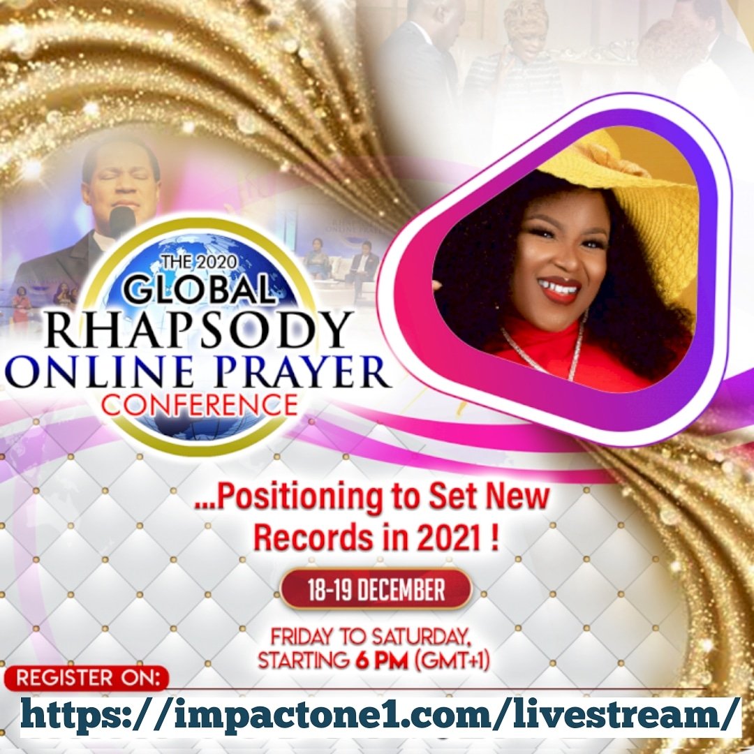 Impactone_1's tweet photo. #ROPC2020: IMPACT ONE @deola_forever IS READY!🎉🎉🎉🎉

STARTING LIVE TODAY!
6PM GMT+1
18TH - 19TH DECEMBER 2020
https://t.co/taw5lrrPPW

TO PARTICIPATE :
https://t.co/taw5lrrPPW

#Rhapsody 
#prayingnow
#impactone 
#RhapsodyofRealities 
#Ropc
#Ropc2020
https://t.co/taw5lrrPPW https://t.co/NfrmMRtNow