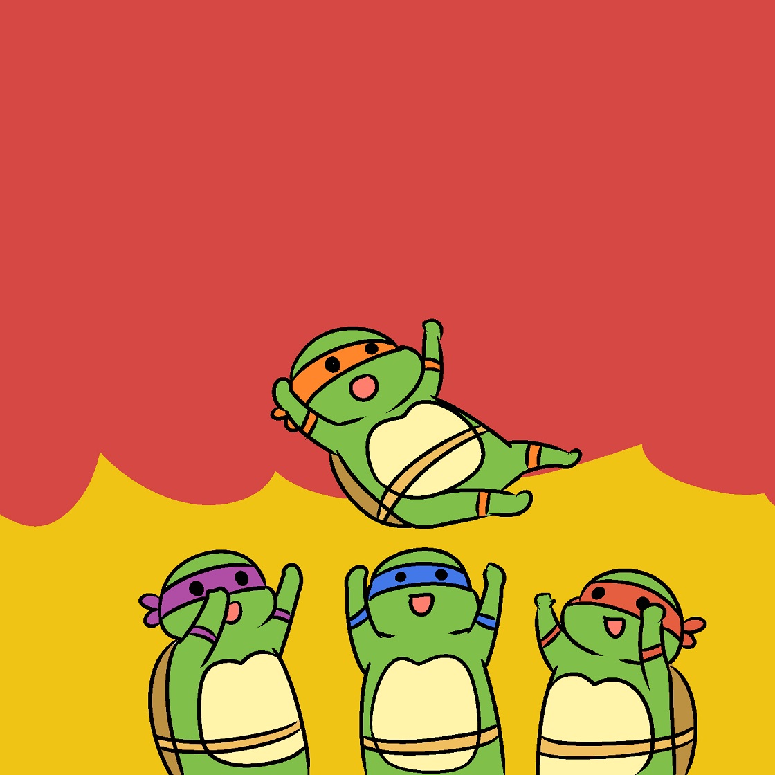 パワー「タートルパワー 」|Mr.Aのイラスト