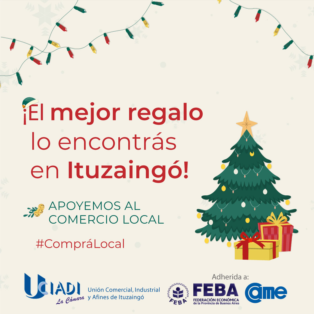 uciadilacamara's tweet image. 🎄✨ ¡En estas Fiestas elegí comprar en tu Ciudad! 

En los comercios de #Ituzaingó encontrás variedad de opciones 🎁 En un año distinto, nada mejor que agasajar y hacer un regalo especial a quienes más querés ❤️ 

#CompráLocal #ConsumíLocal #FelicesFiestas