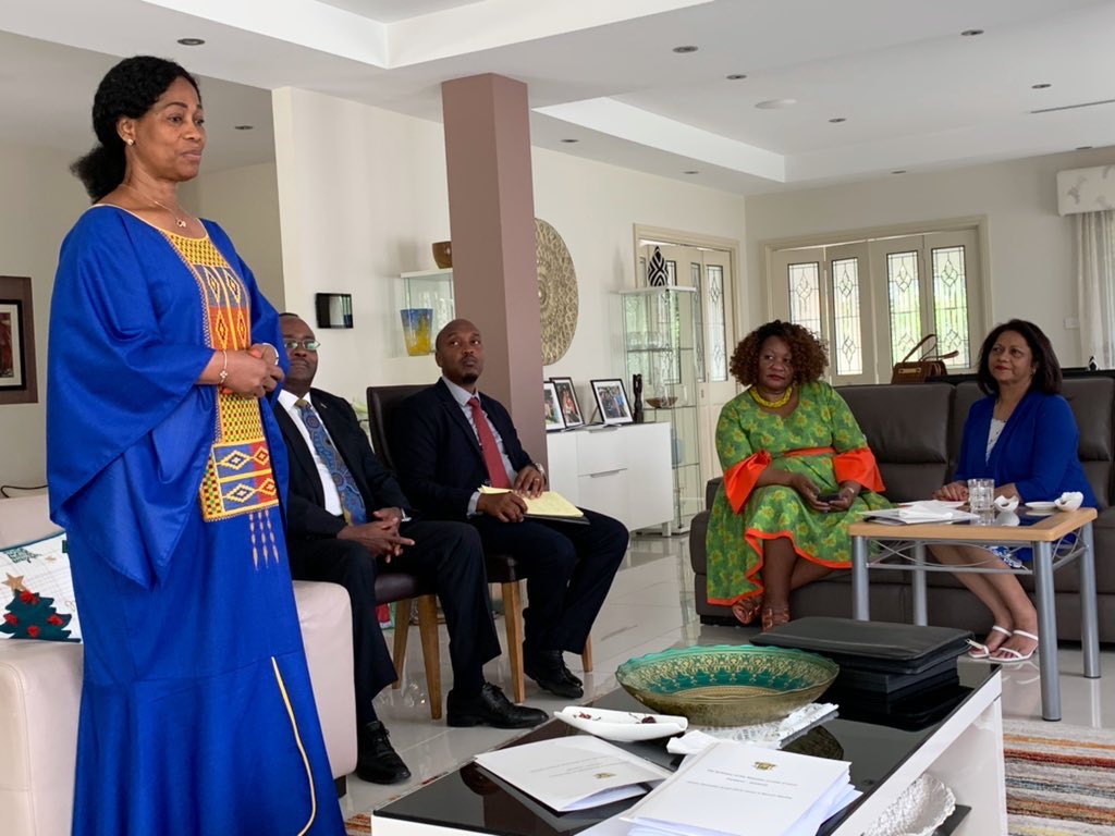 moroccoinaussie's tweet photo. Ambassador #Karim_Medrek took part to the last &amp; fruitful #African_Group of Heads of Missions’ Meeting of the year, to shed lights on the upcoming events to be held during 2021 and an occasion to bid farewell to the Dean, the High Commissioner of #Kenya. #Morocco @MarocDiplomatie https://t.co/ArRBocY0Yn