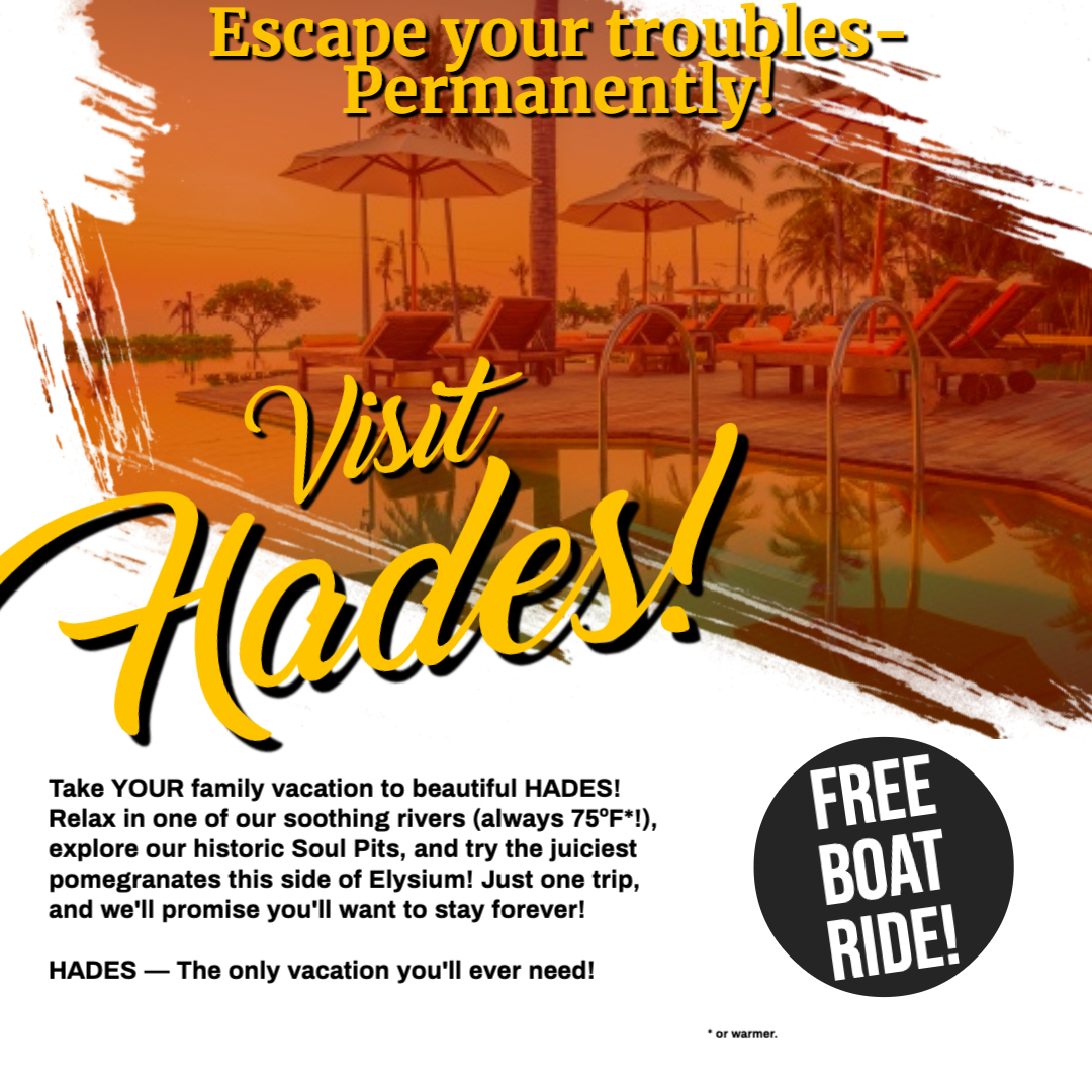 For a limited only, we have partnered up with Charon's Ferry Service LLC. to bring you only the best in river sightseeing. Be one of the lucky souls to take advantage of this deal!

Thanks to @SquierVoices for making this absolutely wonderful travel poster!