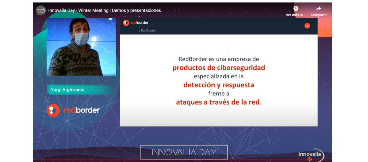 redborder's tweet photo. Yurgi Arginzoniz, Product Development Manager de #redborder, comparte el balance del año y aborda las acciones futuras a realizar en conjunto en el Innovalia Day - Winter Meeting. #ConvencionInnovalia #DigitalTransformation https://t.co/LbPhgSdH6a
