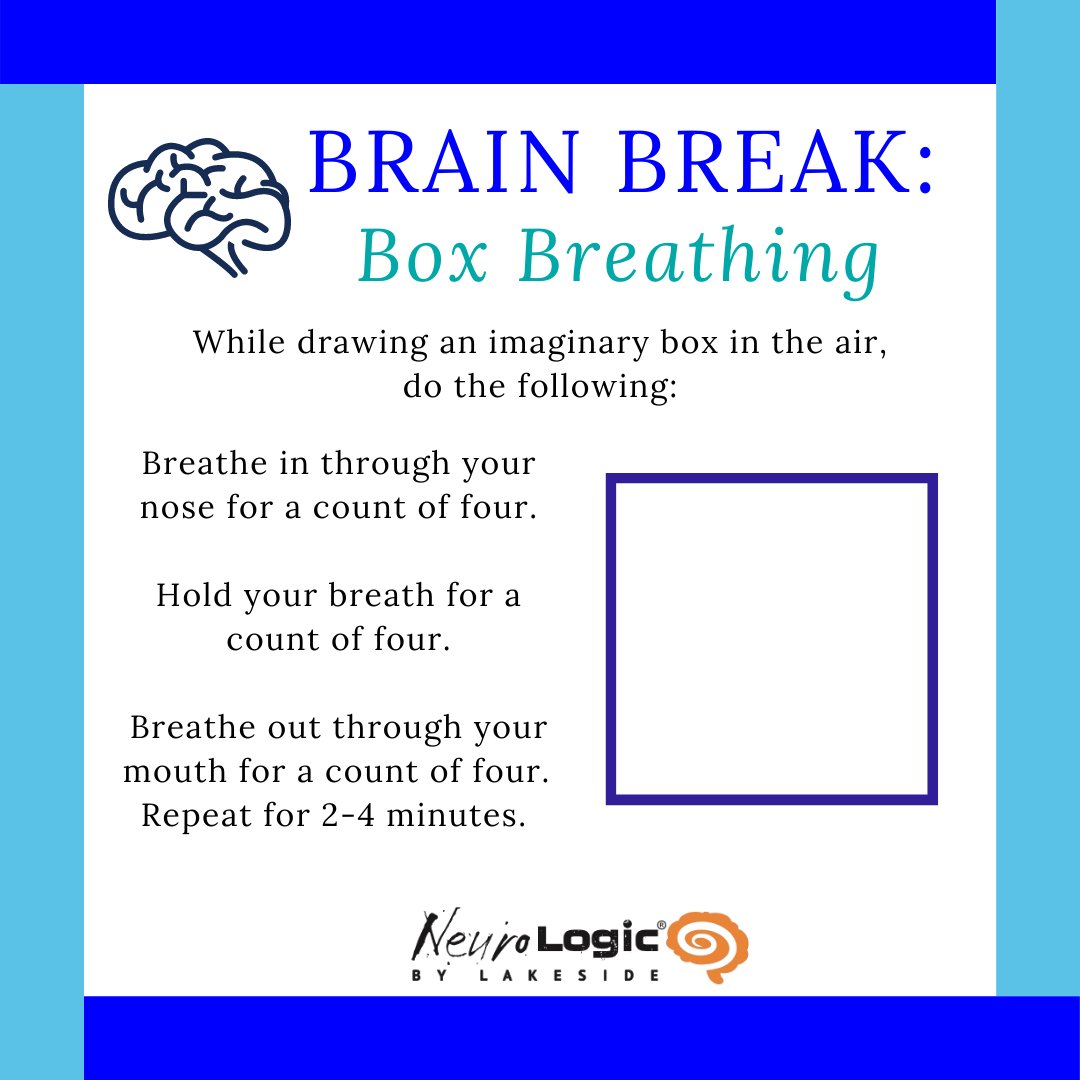 Try this #brainbreak to help regulate your breathing and calm you down.
