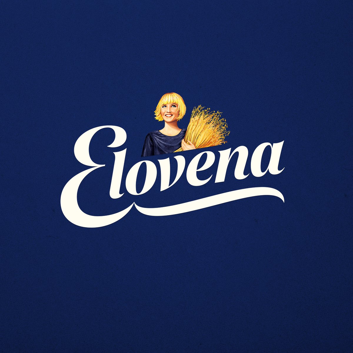 bond_studios's tweet photo. Being an icon does not mean one could quit evolving. The Formerly wearing Finnish national costume, she is now dressed in blue to express the Finnish heritage. Spending a century in the background, Elovena girl is now raised to the #logo, leaving room for delicious product photos https://t.co/25Jo66RWAO