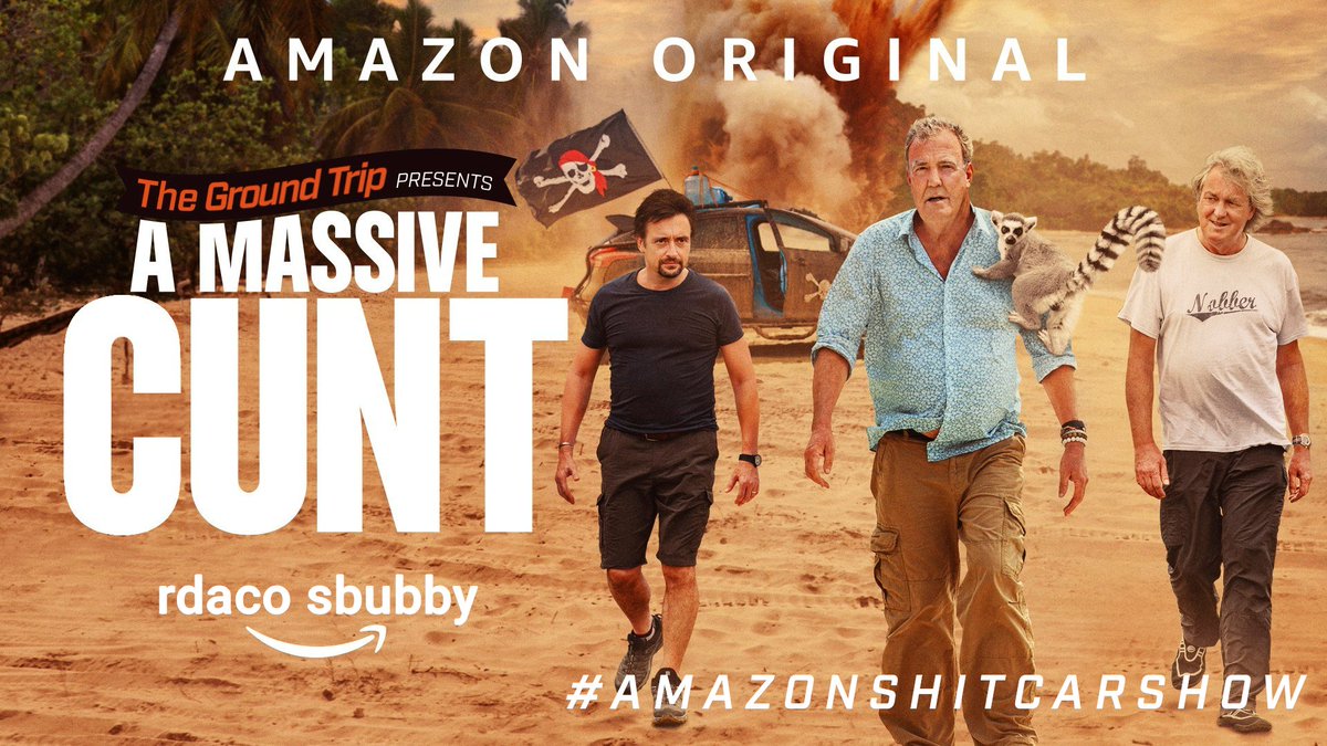 _Daco's tweet photo. James, I've been fired by the CBC. Now these am'zonians want us to go t' Mad at gas car on this new hit car show, watch us t'noigt on The Ground Trip ye? #amazonshitcarshow https://t.co/zZ3AlXtjj3