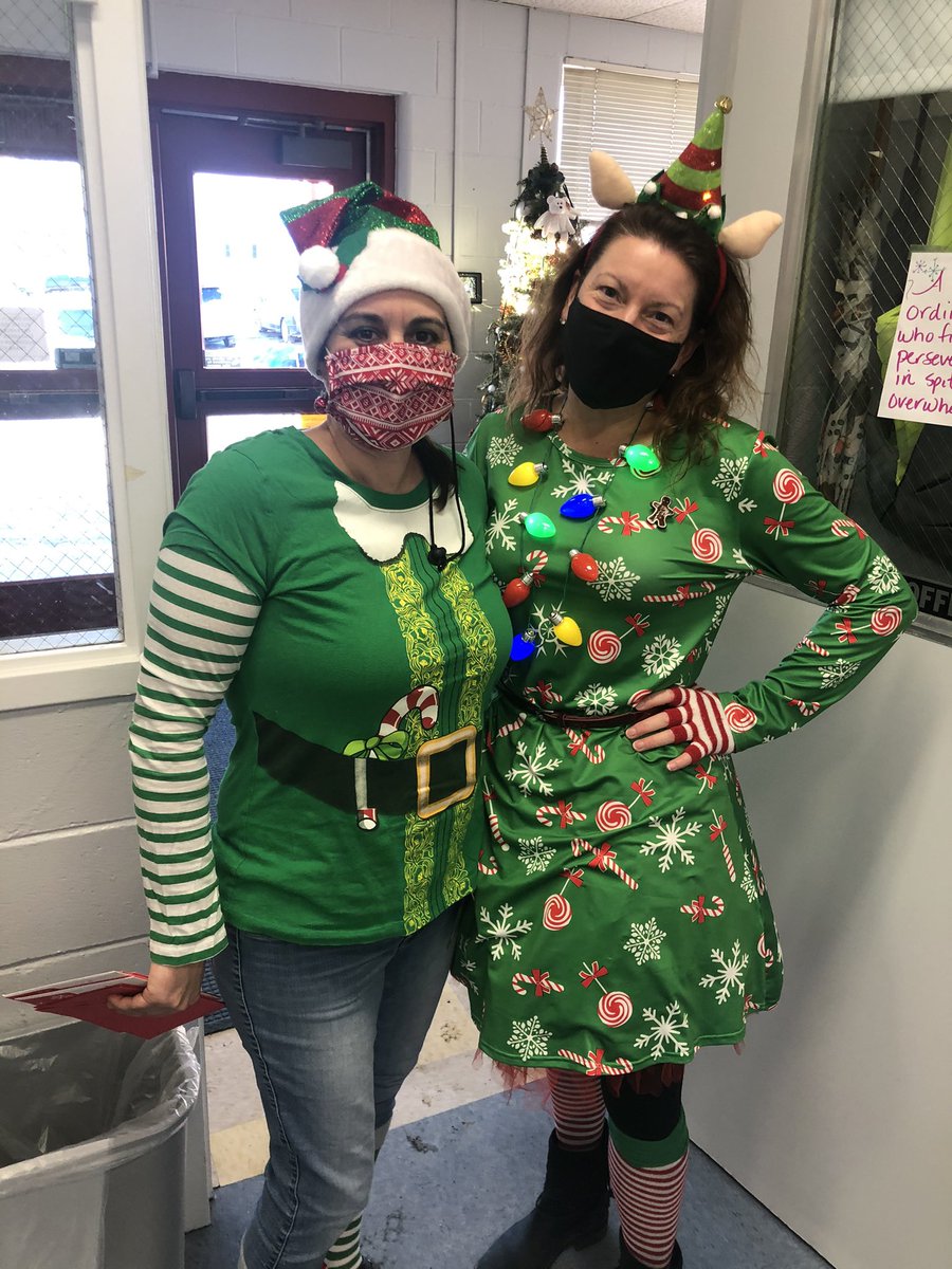principaljenny's tweet photo. It’s dress like an elf, bring food for the shelf day at Atwood Primary!#WeAreRSU18 https://t.co/mbsc9N2gUi