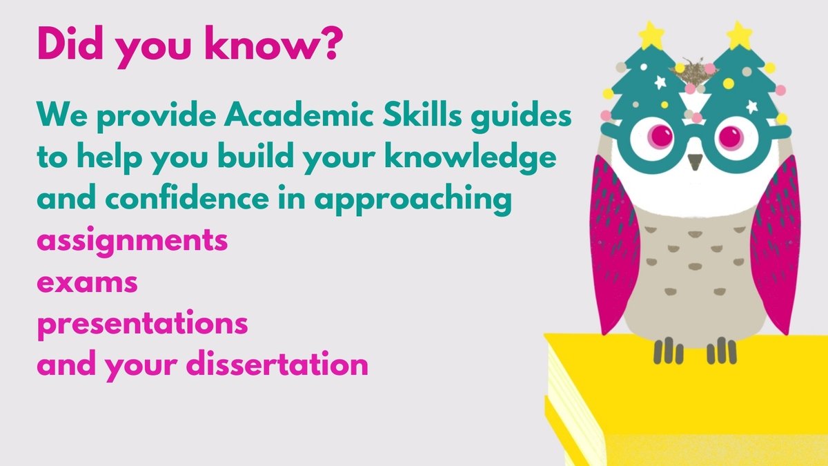 UniWestLib's tweet photo. Need help over the Christmas break? Try our Academic Skills guides: https://t.co/lxIlG6eKq8 https://t.co/GvQrP5ATt8