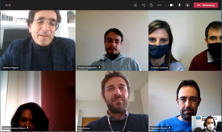ProgettoAeromat's tweet photo. Il gruppo di lavoro, coordinato dal Prof. S. Magazù, durante il consueto appuntamento sulla piattaforma Teams. Oggi si è parlato principalmente di disseminazione.
https://t.co/88JYtbD8Aa https://t.co/DC34msiD6Y
