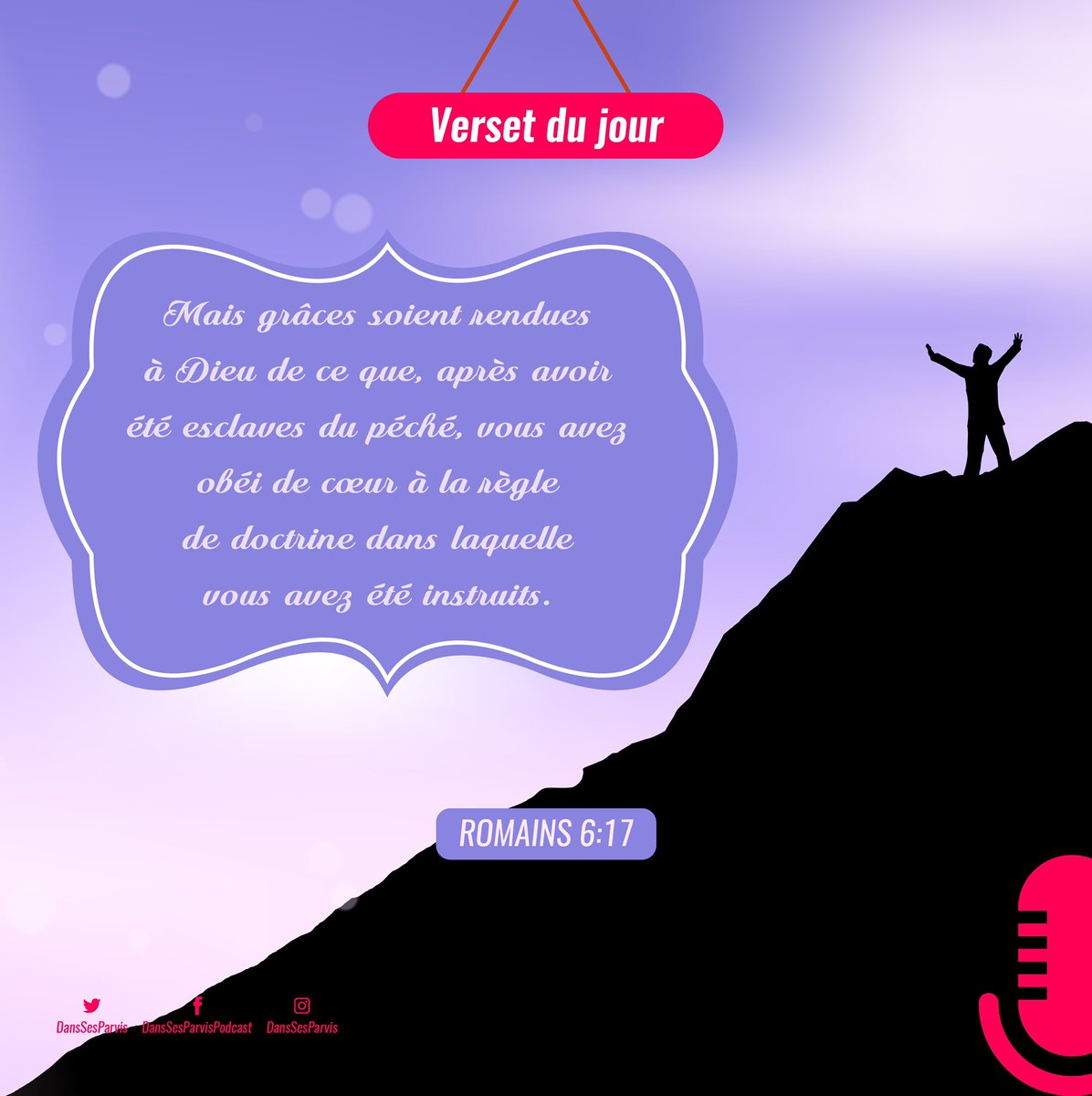 DansSesParvis's tweet photo. #versetdujour✝️ 
#ActionsDeGrâces
#QDVB🙏🏾 
#1HDansSesParvis https://t.co/xAhQ2xszLA
