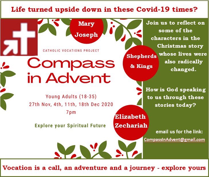 bro_james's tweet image. Tonight is our last Compass In Advent session for those looking to explore their own calling. 7pm - email CompassInAdvent@gmail.com to get the Zoom link. All welcome!
#Advent2020 #joy #adventure #vocation More info on fb.me/e/UbHfbg77