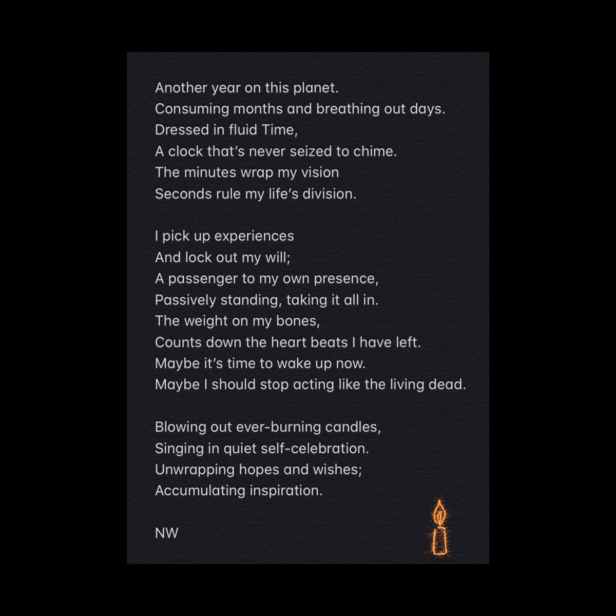 NeuronalWriting's tweet photo. D a y < 100 + 9 >
#poetry #birthday #APoemADay #WritingCommunity https://t.co/45jSoZ9F4j