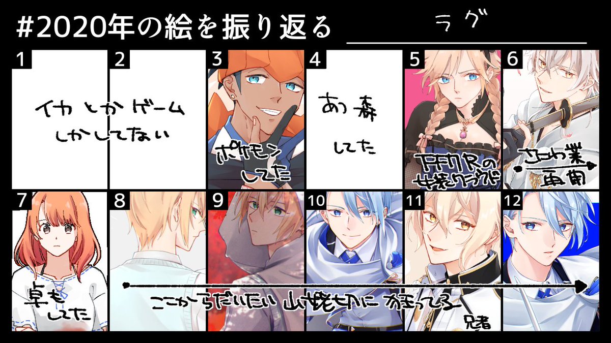 絵で振り返るっての楽しそうだったのでやった 