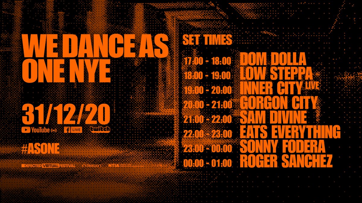 SimonDunmore's tweet photo. Looking forward to better days ahead by putting this year behind us &amp; celebrating an incoming New Year with some of the world’s finest DJ talent.
Thank you @domdollazzzz @GorgonCity @samdivine @eats_everything @InnerCityDet @sonnyfodera @Lowsteppa @djrogersanchez 🙏 https://t.co/JVbmNIPJar