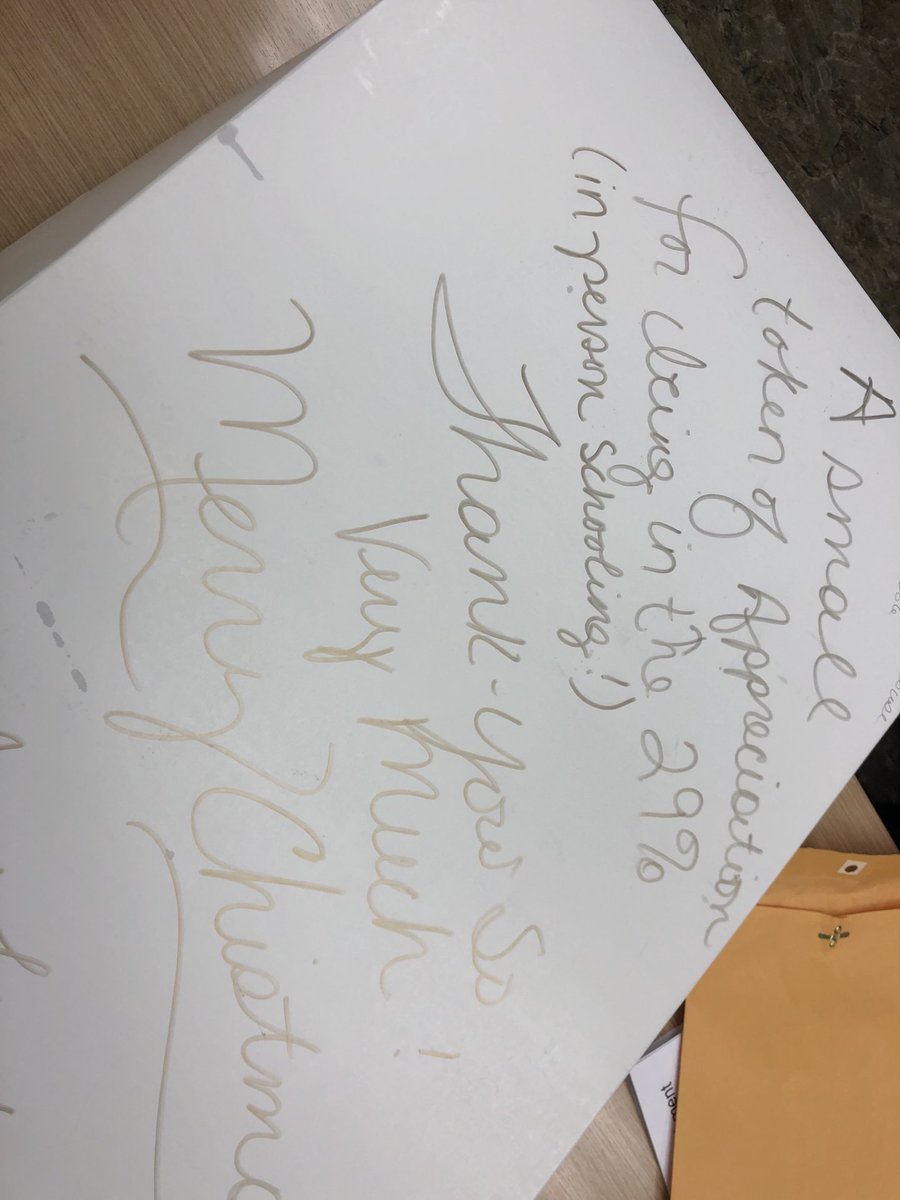 Thank you to a generous family who appreciates the work our teaching staff has done this first half of the year so their kids could be at school EVERY DAY! #melemflyerpride