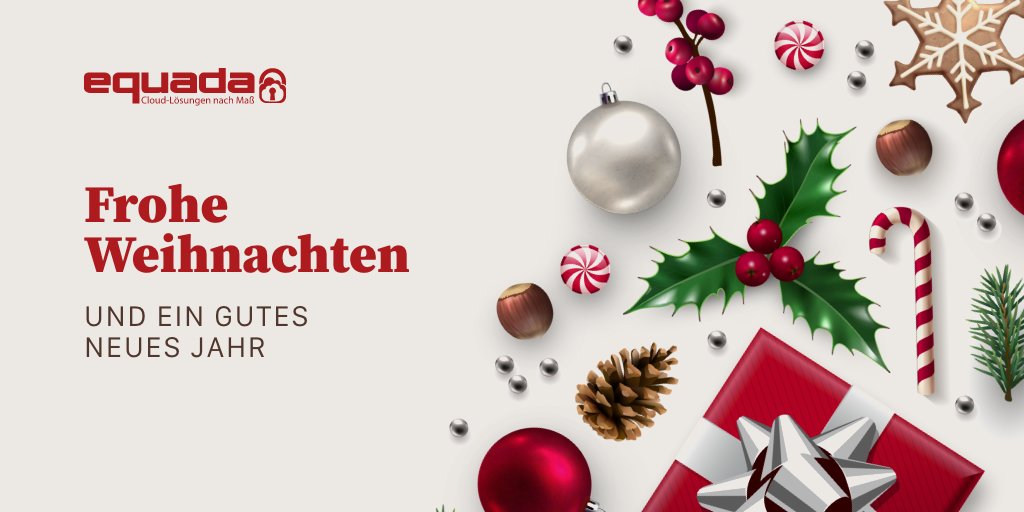Die equada wünscht Ihnen ein wunderschönes Weihnachtsfest mit Ihren Liebsten, 
eine Menge gutes Essen und ganz viel Gesundheit.

#equada #weihnachten #froheweihnachten #weihnachten2020 #teamculture #voiptrunk #voipsolutions #cloudsolutions #WeLoveIT #LoveIT