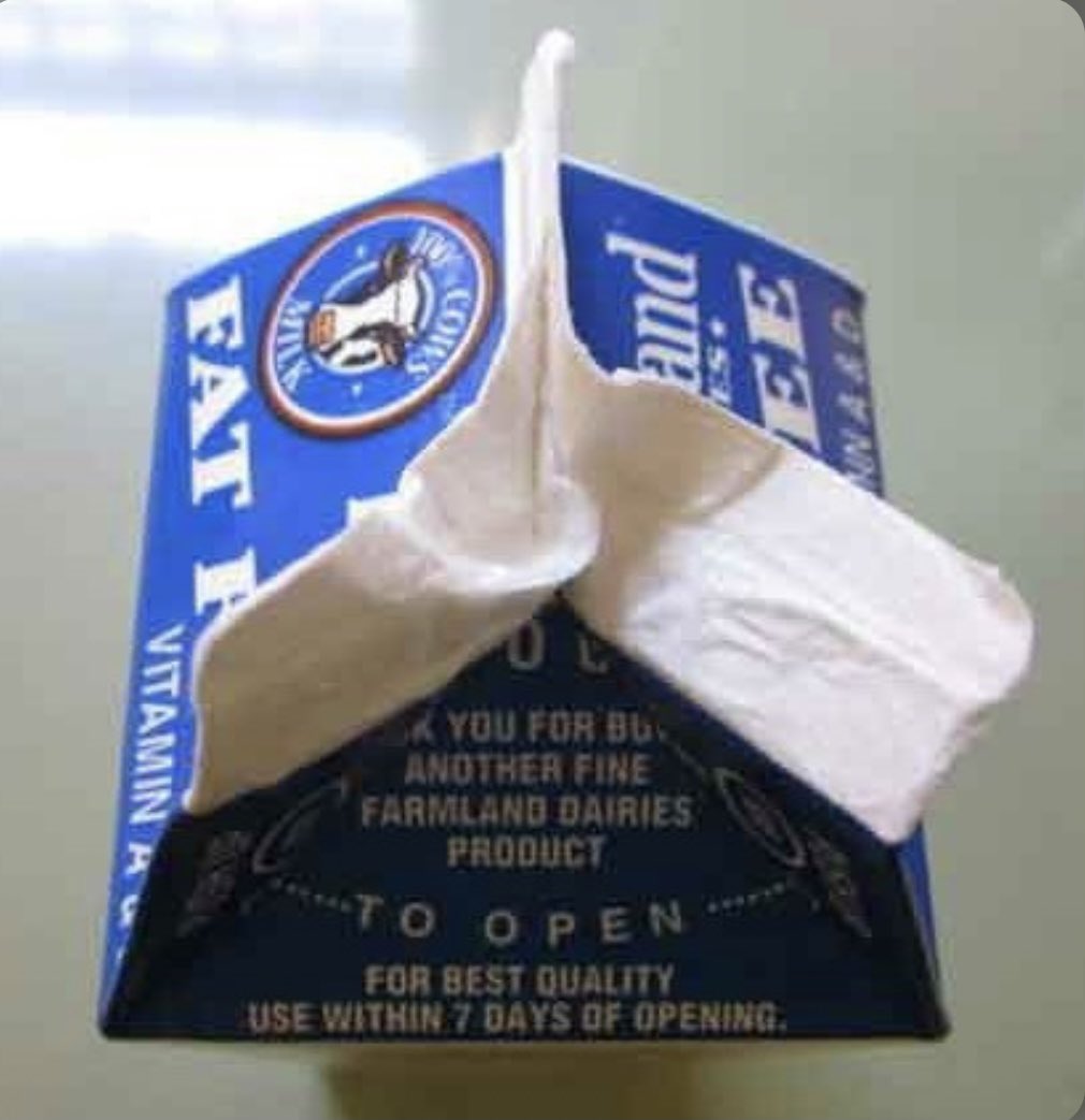ctmoore14's tweet photo. If 2020 were a middle school lunchroom milk carton. https://t.co/r2qHwCBaGa