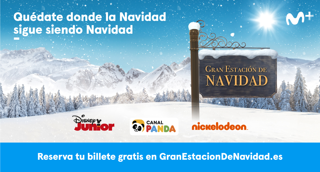 📣Viajeros al tren! Del 19/dic al 5/ene, apúntate gratis al plan familiar más seguro y divertido #GranEstacionDeNavidad 🚂. 
Un viaje único que te llevará por el universo más navideño de Movistar+,  en un espacio con Protocolo Covid Free 😷. Reserva en bit.ly/3aoX4cg