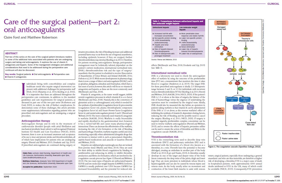 CS4PWebsite's tweet photo. Before the year draws to a close, just need to take time to celebrate the publication of my latest two articles. Thanks to @m_robertson95 we make a great writing team. #britishjournalofnursing #surgeryrules https://t.co/MU9nwZ9imI