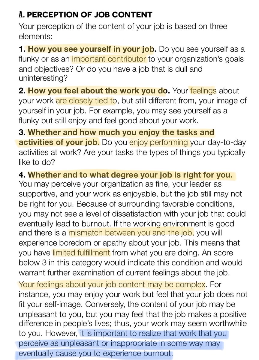 Skop Kerja. Ingat, kita bukan hidup untuk bekerja. Tapi bekerja untuk hidup. Jadi anda nak ada connection, personal growth, challenge, meaningful development. Ianya normal - anda juga manusia. Kalau ada masalah, kena recheck JD balik and buat Personal Development Plan (PDP).