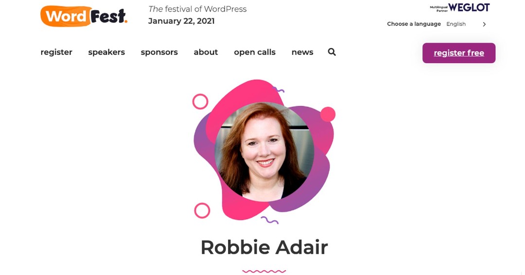OSTraining's tweet photo. WORDFEST LIVE 2021: Our very own CEO, Robbie Adair, has been chosen to speak at WordFest 2021. - Don't miss it!!
FREE Registration! https://t.co/5ceo47pE8E
#wordpress #wordfest2021 #wordpresstraining #wordpresshelp #wordpressevent #ostraining @aBigOrangeHeart https://t.co/XrHdqRBiuh