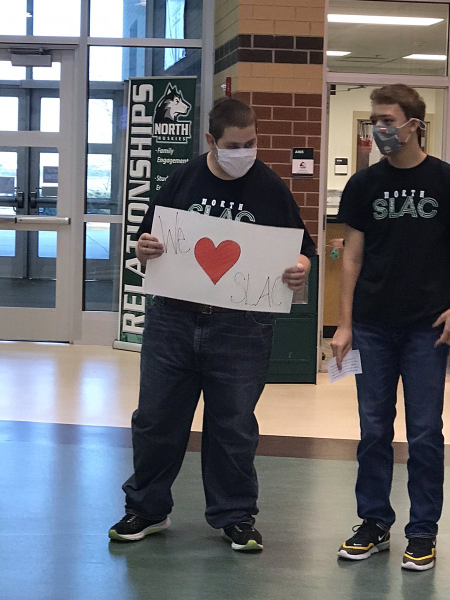 NhsSlac's tweet photo. our friends in Husky House surprised us this morning—they raised $550 for North SLAC, all by saving and turning in Coke rewards!!! WOW!! thank you all so much 💚🤍 https://t.co/d5Zg2Vx9zV