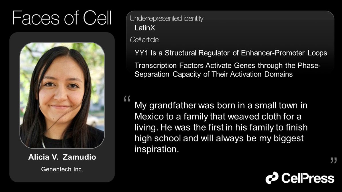 Read the research from Alicia V. Zamudio <a href="/AliciaZamudioM/">Alicia Zamudio</a> published in <a href="/CellCellPress/">Cell</a> “YY1 Is a Structural Regulator of Enhancer-Promoter Loops” cell.com/cell/fulltext/… #FacesOfCell