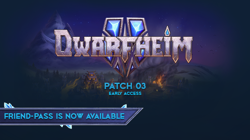 DwarfHeim's tweet photo. Patch 3 is out for #DwarfHeim 🥳🥳
 
Here are some of the new key features in PATCH3!
-#FriendPass is out &amp; is ready for you and your friends!
-Custom Games
-New Basic Tutorial
-Global Chat
....and so much more !!
join the discord for more patch notes
https://t.co/Kjv6VfcEQK https://t.co/qrlYuupxP5