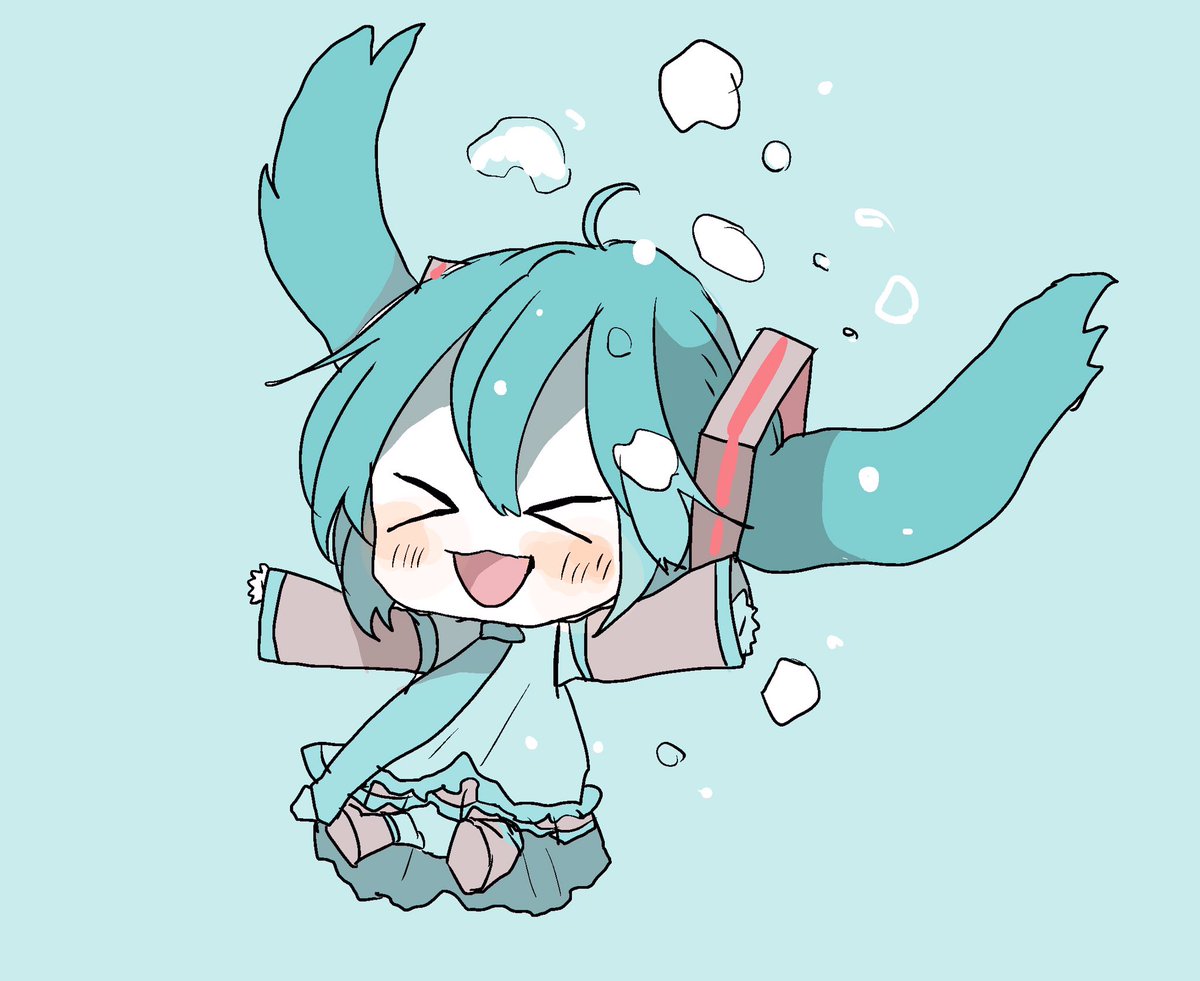 初音ミク 「☺️ https://t.co/87wl07C5GX 」|sakiのイラスト