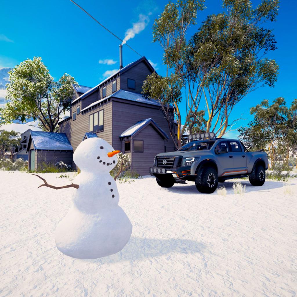Nissan's tweet photo. Here is a weekend plan for you and your family! Build a snowman ☃️ #Nissan #NissanTitan 
📷 thegearchange https://t.co/nfIkylafzi