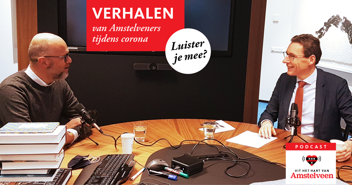 In de podcastserie 🎙️ 'Uit het Hart van Amstelveen' delen Amstelveners hun verhaal over corona. In de tweede podcast gaat burgemeester <a href="/Tjapko_Poppens/">Tjapko Poppens</a> in gesprek met Remco Houtepen, bedrijfsleider boekhandel <a href="/librisvenstra/">Libris Venstra</a>. Beluister de podcast  🎧➡️  bit.ly/3qu2Sa0