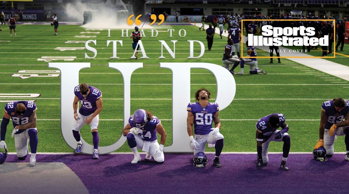 SInow's tweet image. SI Daily Cover: The Vikings were one of the first franchises to advocate for social justice.

After George Floyd was killed 20 blocks from their stadium, they looked to set the new standard for NFL teams buff.ly/2KDfew1