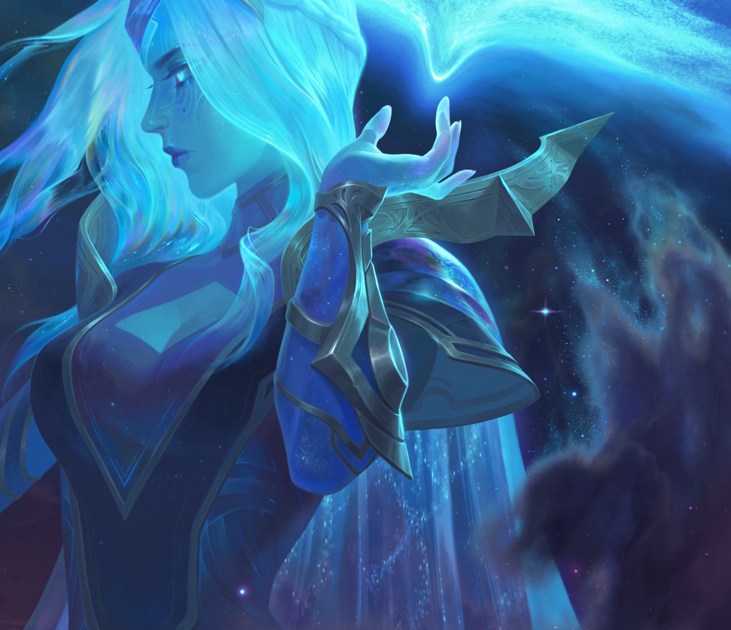 55. Cosmic queen Ashe. wish you like ～. #League_of_Legends. 