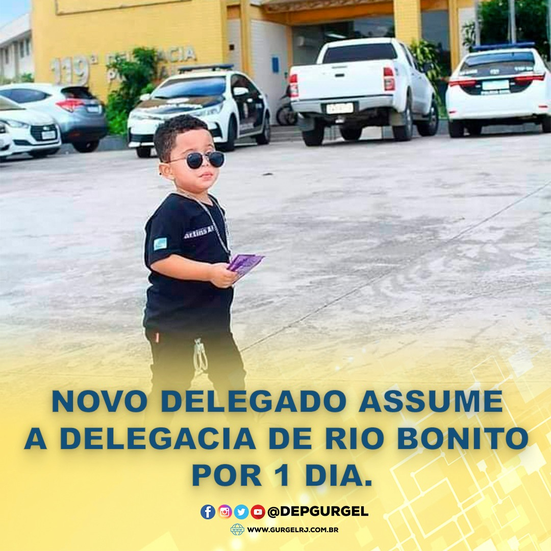 depgurgel's tweet photo. NOVO DELEGADO ASSUME A DELEGACIA POR 1 DIA

O Davi Lucca, de 3 anos, fez um pedido à mãe Tamires. "Mãe, o presente que eu quero é conhecer a Delegacia, pois quando eu crescer vou querer ser policial." Os agentes da #119DP ficaram sabendo e ajudaram o Davi a realizar seu sonho. https://t.co/7T6NVBpE20