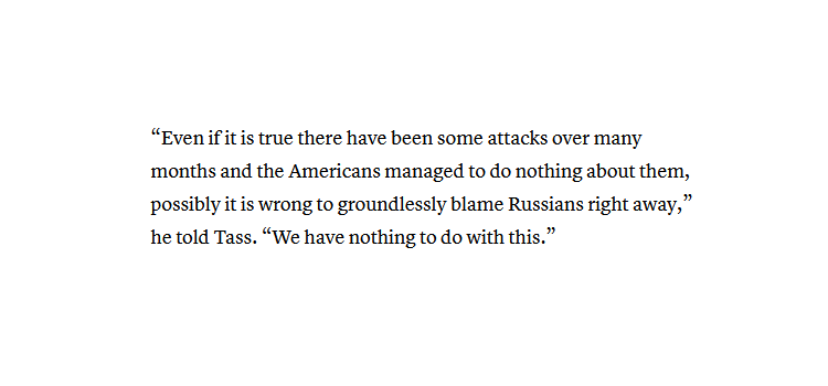 Donaithnen's tweet image. Translation:

"I'm not saying it was Russia, but I would like to make sure everyone knows exactly how badly the US got owned by Russia, I mean by whoever did it."

#RussianHack #RussianHackers

cnbc.com/2020/12/18/sus…