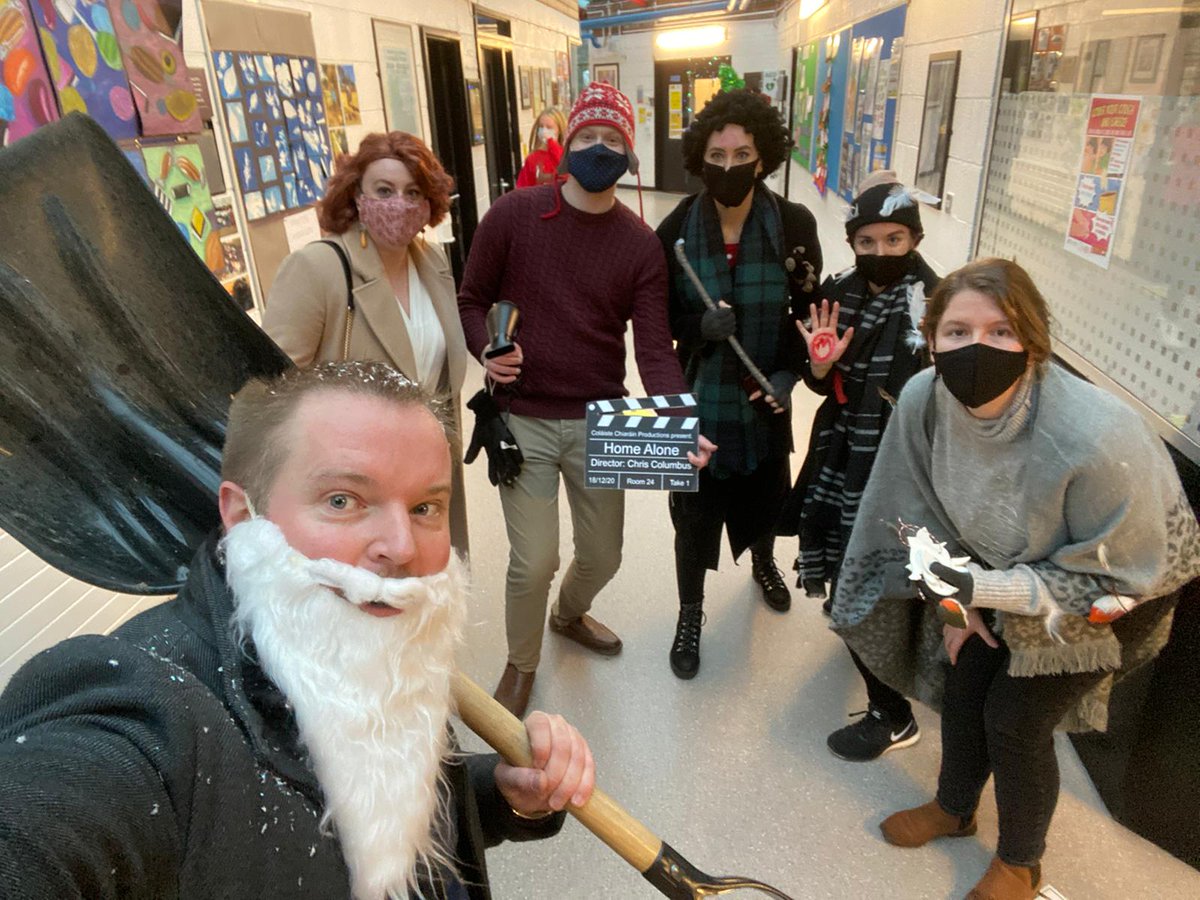 msquinn_homeec's tweet image. Today was a very special day indeed in @ccleixlip. My pod colleagues and friends joined me in my #HomeAlone themed dress up!
Between us, we won all of the staff prizes for Best Dressed.
This will stay #somewhereinmymemory