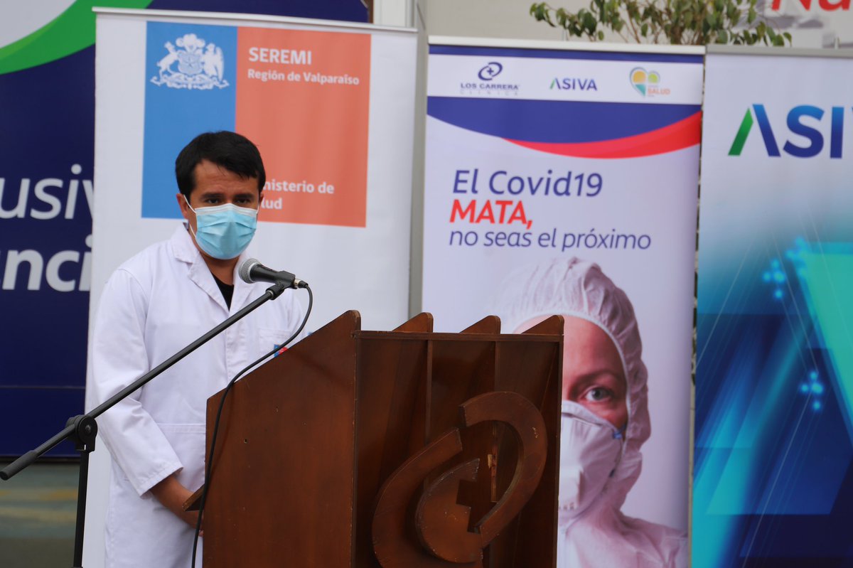 SaludSsrv's tweet photo. 🔴 Seremi @fvalvare participa en campaña de lanzamiento de comunicación de riesgo “El Covid-19 MATA, no seas el próximo” de @somosasiva https://t.co/ibCxmFk9rO