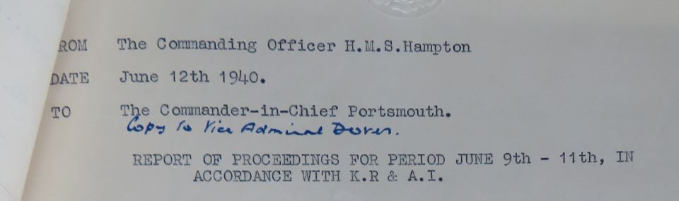 And HMS Hampton? She's not a destroyer. As a coal fuelled ferry, her activity was limited. She sailed to Le Havre on the 9th, returned to Portsmouth on the 10th, then stooged off the French coast on the 11th. Her report doesn't mention Fecamp once.