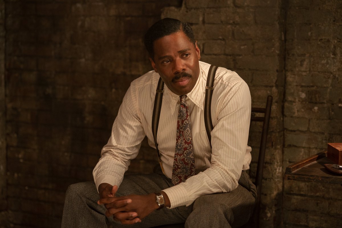 strongblacklead's tweet photo. I’d like to speak with the Casting Director of this film, because babyyyy, Chadwick Boseman, Colman Domingo, Glynn Turman AND Michael Potts in a band together is nothing short of genius. #MaRaineyFilm https://t.co/p3crZoJR2N
