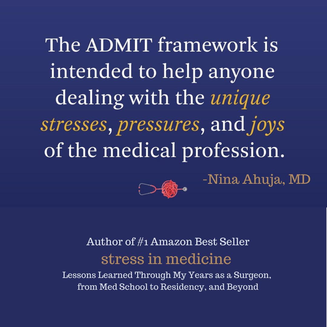 ninaahujamd's tweet photo. One of the key learnings that came of writing this book was the creation of the ADMIT framework.  I utilize this method personally and hope that you find it helpful.

https://t.co/Jk6yt3YwhQ

#medtwitter #medstudenttwitter #WeStandWithDocs #CMAWellnessHub https://t.co/CdtlmgL8Lx