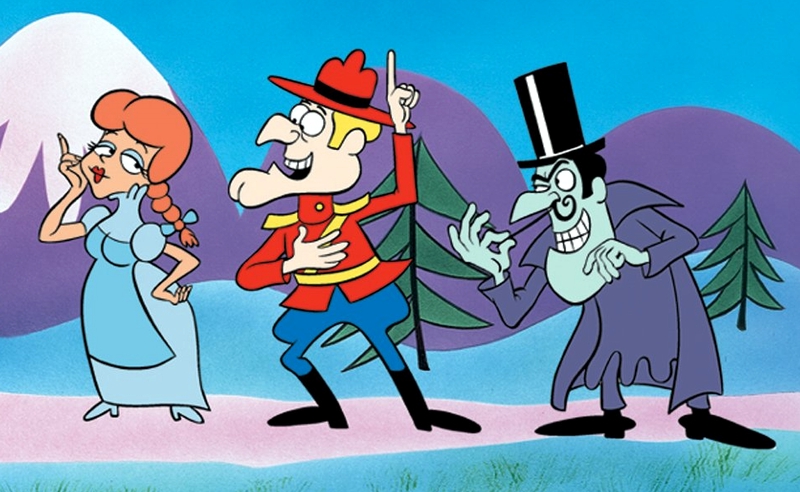 14) In my childhood I loved to watch Dudley Do-Right defending Nell against Snidely Whiplash. Can't you see Whiplash's downright smugness and arrogance?