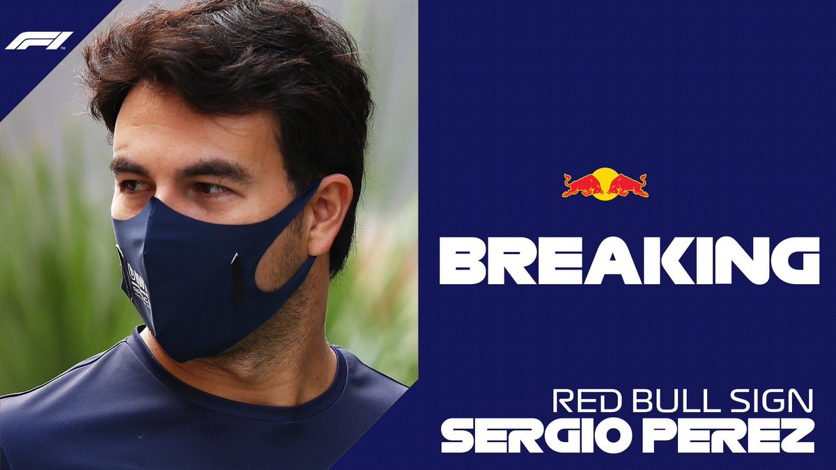 RTalacha's tweet photo. Le salen alas a Sergio Pérez para 2021. 

El mexicano correrá codo a codo con Max Verstappen la próxima temporada de Fórmula 1 y estamos 😍 que no nos la creemos. https://t.co/VzABTrQs5a
