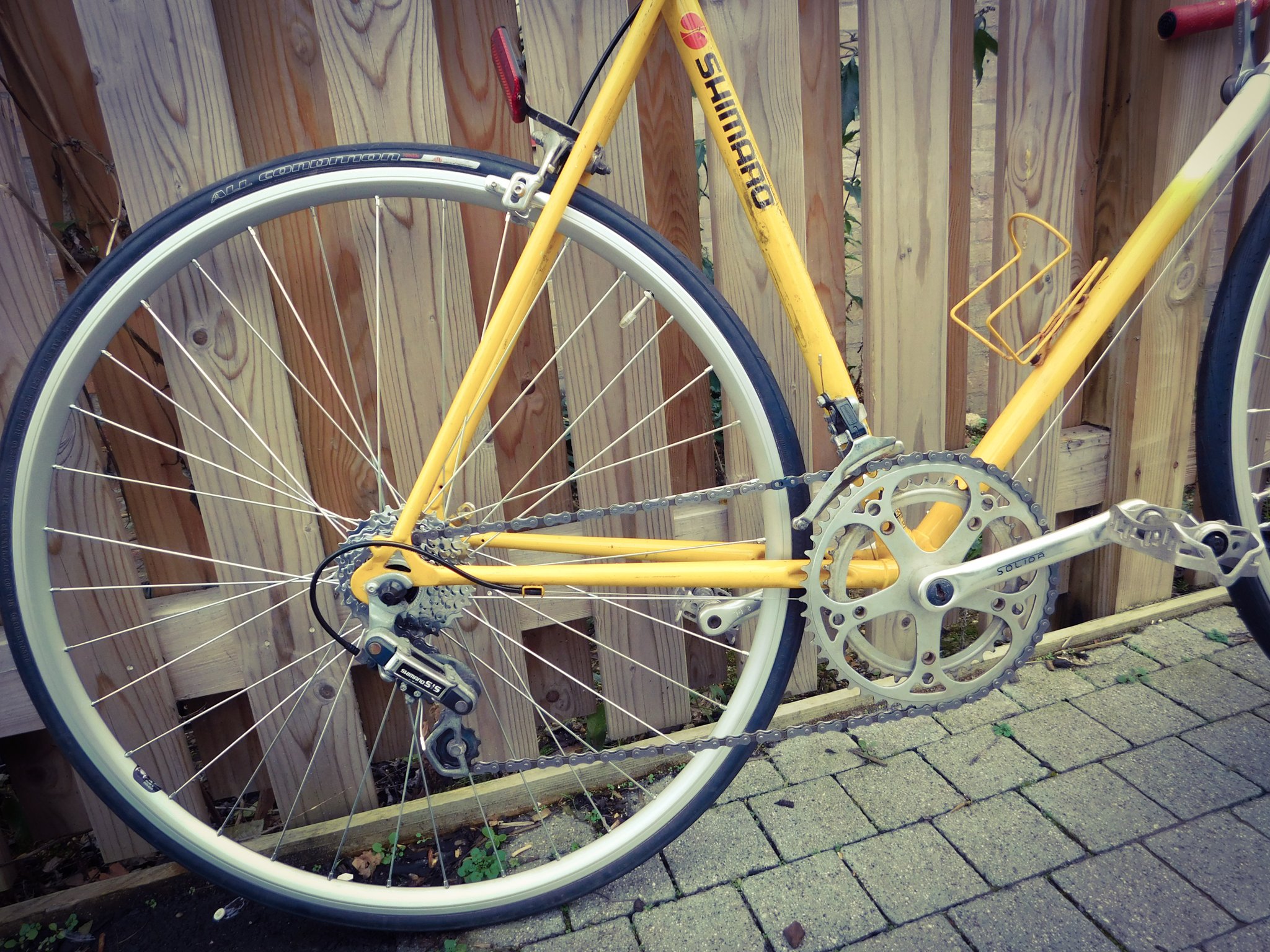 Bespoke Be Heard on X After doing some research we concluded that this mostly stickerless bike minus Shimano stickers BS code and frame number must be a Falcon Team Banana. The original
