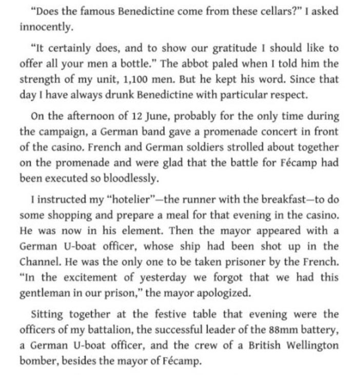 Did the band play on the 12th? Maybe. The meal at least, did happen – that much is true. But I don't know of any sunken U-boats in the Channel in 1940.