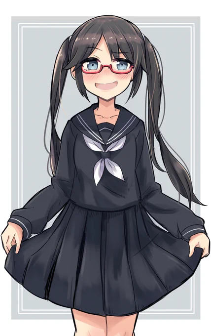 シャニマス黒セーラー部 三峰 